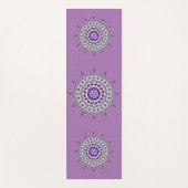 Mehndi Fantasy Silver Yoga Mat (Voorkant)