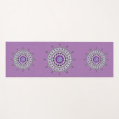 Mehndi Fantasy Silver Yoga Mat (Voorkant (horizontaal))
