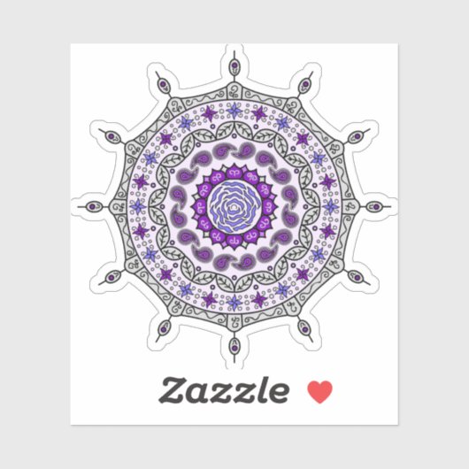Mehndi Fantasy Zilveren Contour Sticker (Vel)