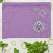 Mehndi Fantasy Zilveren Handdoek (Gevouwen)