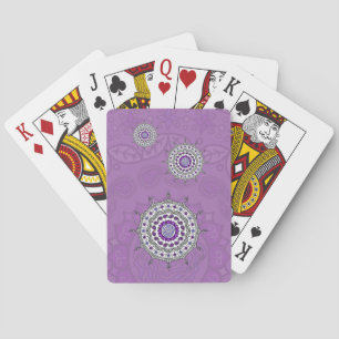 Mehndi Fantasy Zilveren Klassieke Speelkaarten