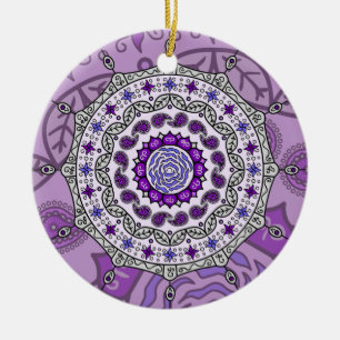 Mehndi Fantasy Zilveren Sieraad Keramisch Ornament