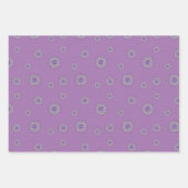 Mehndi Fantasy Zilveren Wrapping Papier Set Inpakpapier Vel (Voorkant)