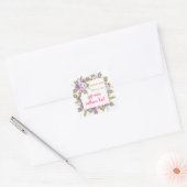 mehndi feestcadeautasjes vierkante sticker (Envelop)