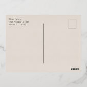 Mehndi Foto Gold Foil Holiday Briefkaart (Achterkant)