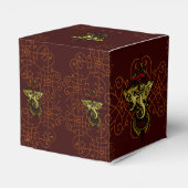 Mehndi Ganesha (Rood) Bedankdoosjes (Achterkant)