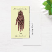 Mehndi Hand Design Gepersonaliseerde Gift Kaart La (Bureau)