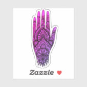 Mehndi Hand Tattoo Art gefinteerd Sticker (Vel)