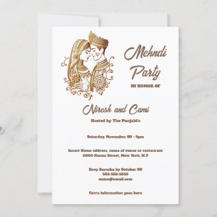 Mehndi Henna bruidegom bruidspaar vlakte Kaart