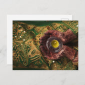 Mehndi Henna Green Candle Light Celebration Aankondigingskaart (Voorkant / Achterkant)