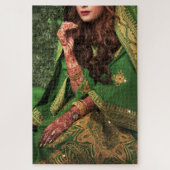 Mehndi Henna, Indische Bride Jigzaag Puzzle 1014 p Legpuzzel (Verticaal)
