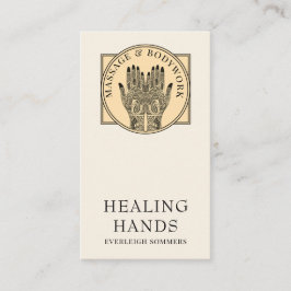 Mehndi Henna Massage Healing Arts Hands Business C Visitekaartje