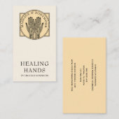 Mehndi Henna Massage Healing Arts Hands Business C Visitekaartje (Voorkant / Achterkant)