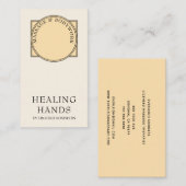 Mehndi Henna Massage Healing Arts Hands Visitekaartje (Voorkant / Achterkant)