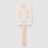 Mehndi Henna Wedding Programme Hand Fan Handwaaier (Achterkant)