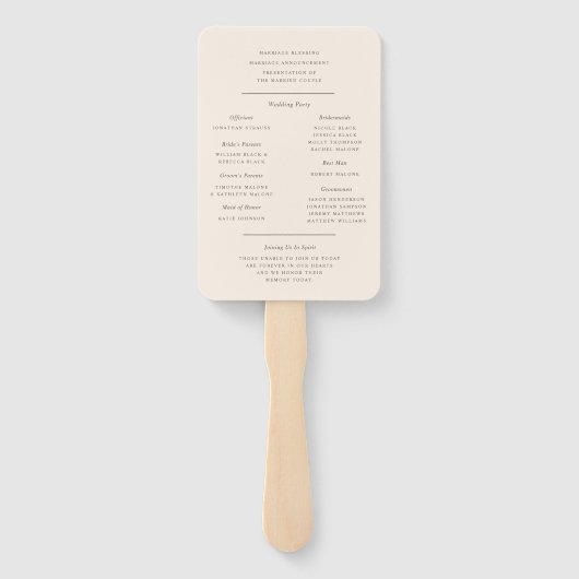 Mehndi Henna Wedding Programme Hand Fan Handwaaier (Achterkant)