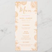 Mehndi-huwelijksdiner menu (Voorkant)