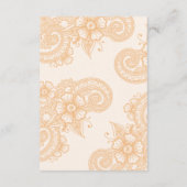 Mehndi-huwelijksinvoeging Informatiekaartje (Achterkant)