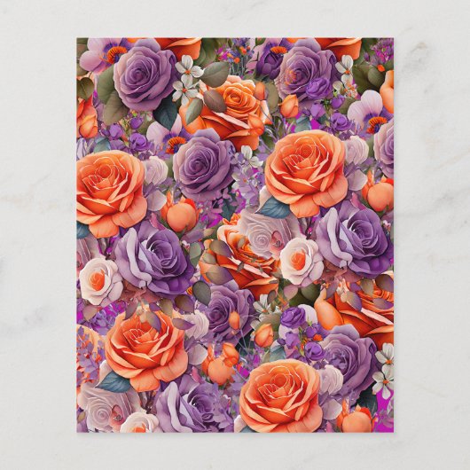 Mehndi Indiase bruid in roze uitnodiging (Achterkant)