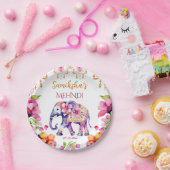 Mehndi Indiase bruiloft olifant servies Papieren Bordje (Feest)