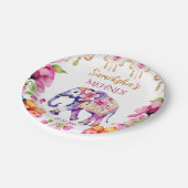 Mehndi Indiase bruiloft olifant servies Papieren Bordje (Gekanteld)