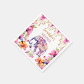 Mehndi Indiase bruiloft  olifant servies Servet (Hoek)