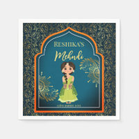 Mehndi-Indische Arabische patronen ontwerpen blauw