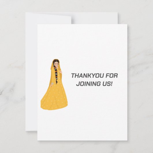 Mehndi invite (Achterkant)