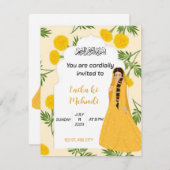 Mehndi invite (Voorkant / Achterkant)