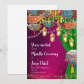 Mehndi Invites & Mehndi Night nodigen Henna feest  Kaart (Voorkant / Achterkant)