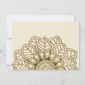 Mehndi Lace (Gepersonaliseerd uitnodiging) Kaart (Achterkant)