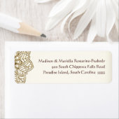 Mehndi Lace (retouradreslabels) Etiket (Insitu)