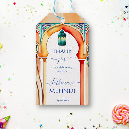Mehndi Marokko Arabische stijl boog dank u gunst Cadeaulabel