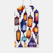 Mehndi Marokko Arabische stijl boog dank u gunst Cadeaulabel (Achterkant)