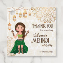 Mehndi met leuke Indiase henna bride gepersonalise