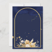 Mehndi nodigt Arabische lantaarns uit tot gouden v Kaart (Achterkant)