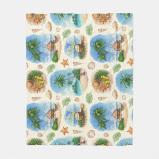 Mehndi ontwerp: Gebogen Doodle Tracery Fleece Deken