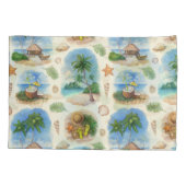 Mehndi ontwerp: Gebogen Doodle Tracery Kussensloop (Achterkant)