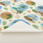 Mehndi ontwerp: Gebogen Doodle Tracery Sherpa Deken (3/4)