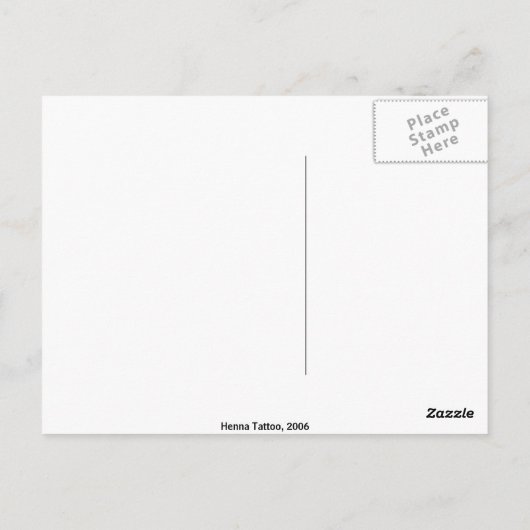 Mehndi Party Invitation Briefkaart (Achterkant)