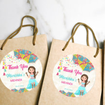 Mehndi roze blauw schattig indiase meisje dank u g