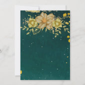 Mehndi sangeet green dansend Indiaas bruidskoppel Kaart (Achterkant)