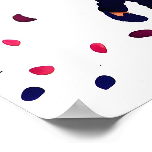 Mehndi Sangeet Indiase bruiloft modern welkomstbor Poster (Hoek)