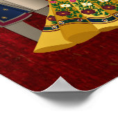 Mehndi Sangeet maroon danskoppel welkom Poster (Hoek)