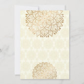 Mehndi sangeet nodigt een leuk Indiaas paar uit om Kaart (Achterkant)