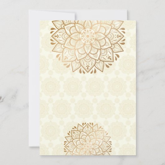 Mehndi sangeet nodigt een leuk Indiaas paar uit om Kaart (Achterkant)