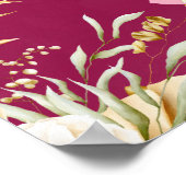 Mehndi sangeet roze goud Indische bruiloft Poster (Hoek)