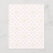 Mehndi sangeet roze Indiase trouwbudgetuitnodiging (Achterkant)