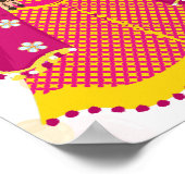 Mehndi schattig Indiase bruid paraplu welkom teken Poster (Hoek)