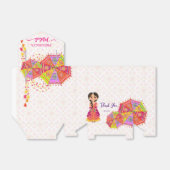 Mehndi schattige Indiase bruid paraplu dank u Bedankdoosjes (Uitgevouwen)